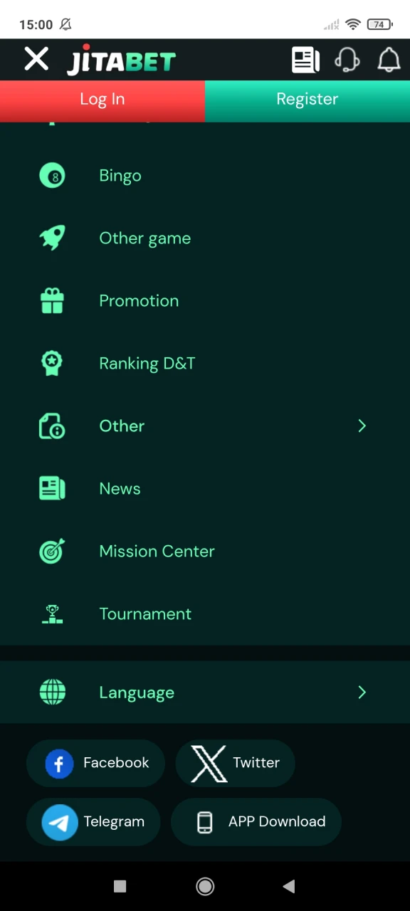 Start downloading the Jitabet app for Android.