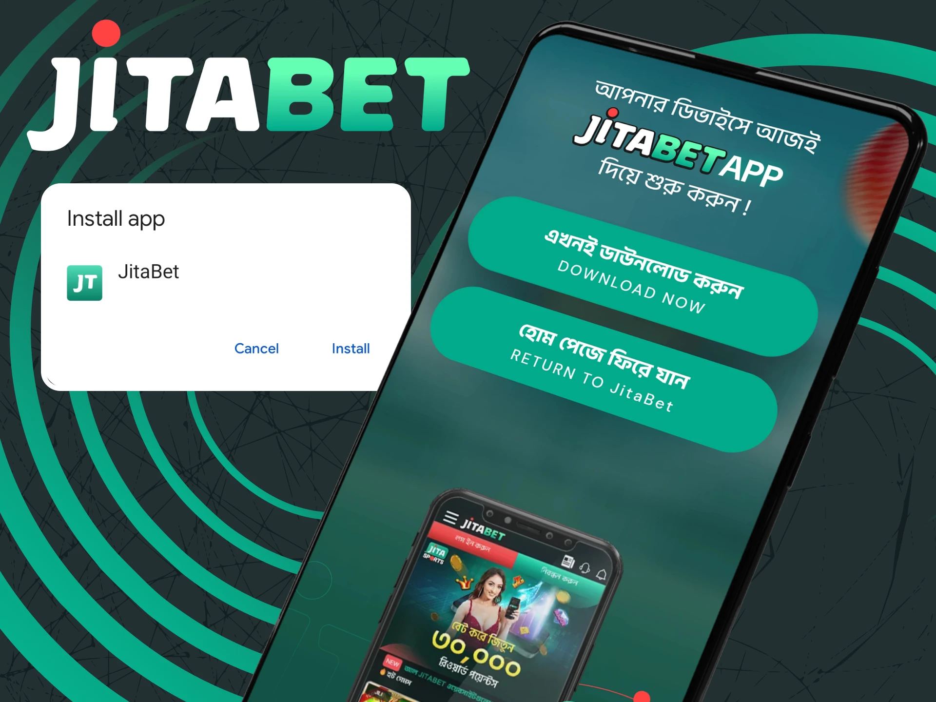 Read the instructions on how to correctly install the Jitabet app for Android.