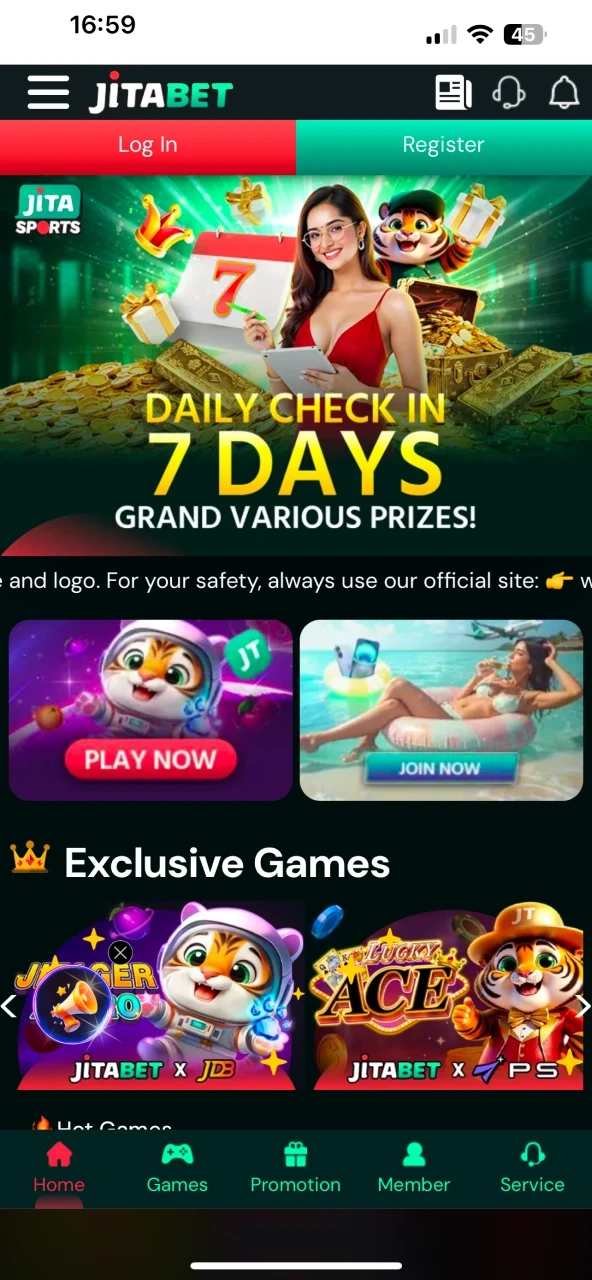 Open Jitabet to download on iOS.