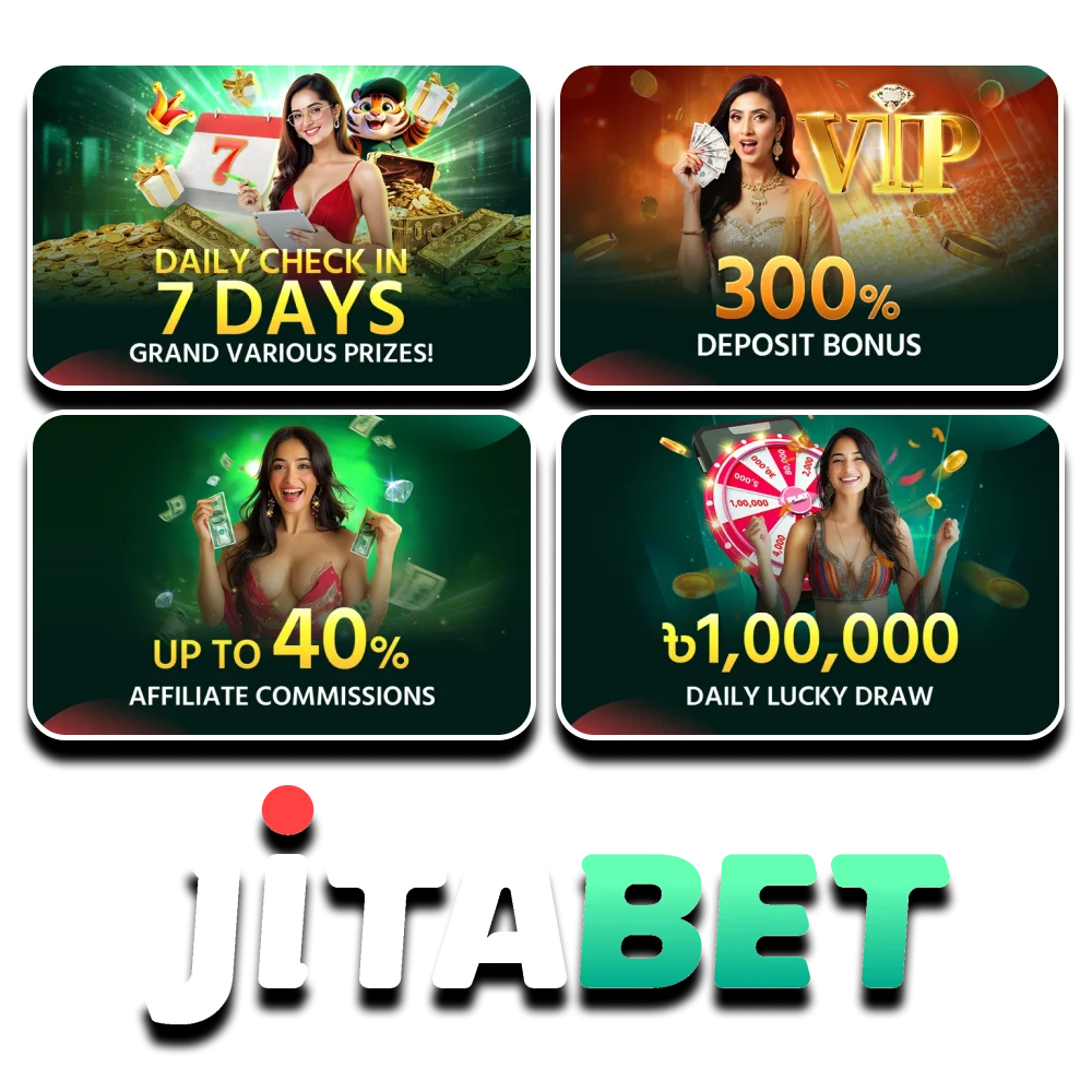 We will tell you about bonuses on the Jitabet website.