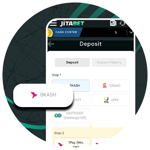 Jitabet supports various local payment options for quick deposits and withdrawals.