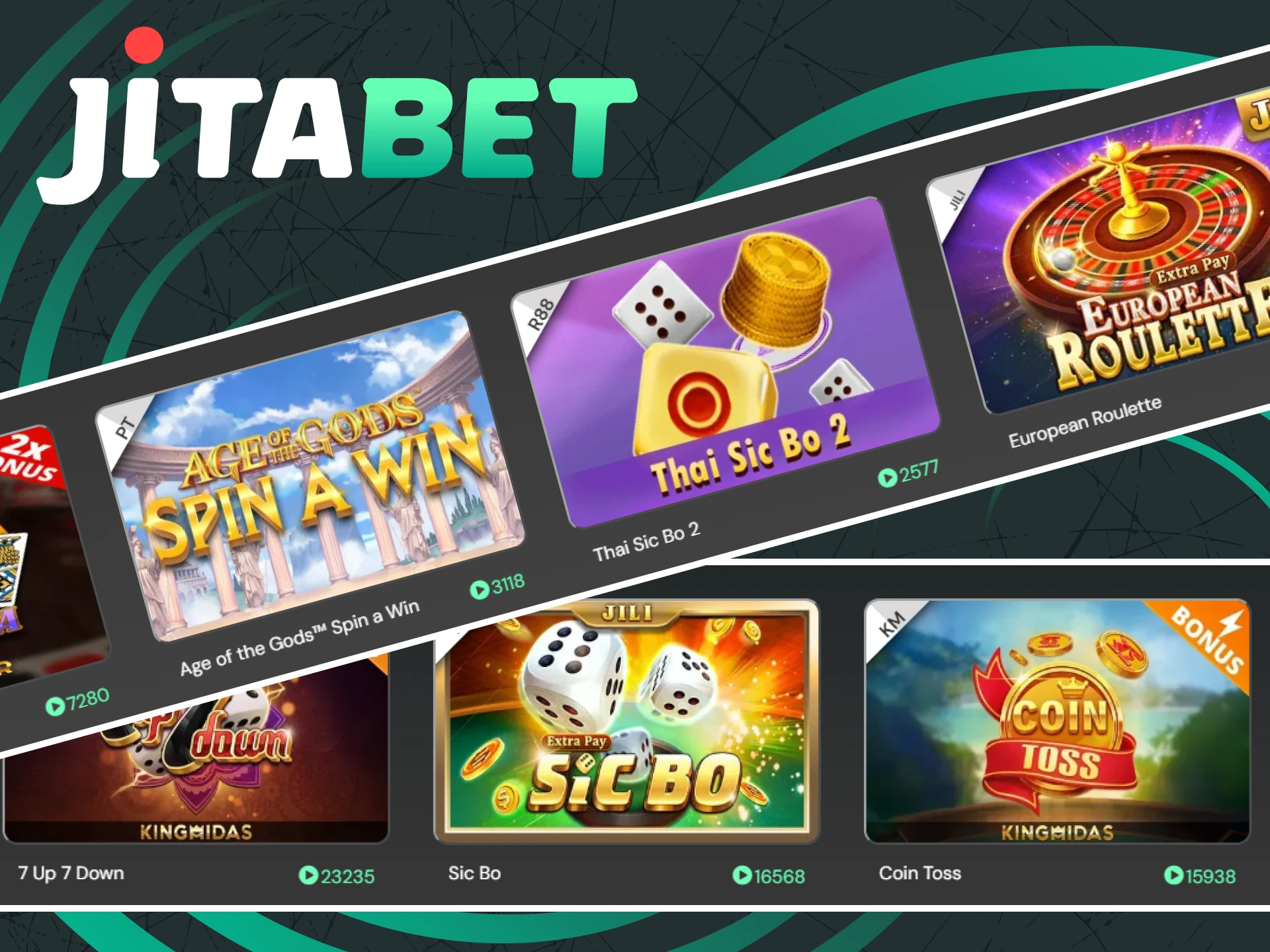 There are many table games on the Jitabet website.