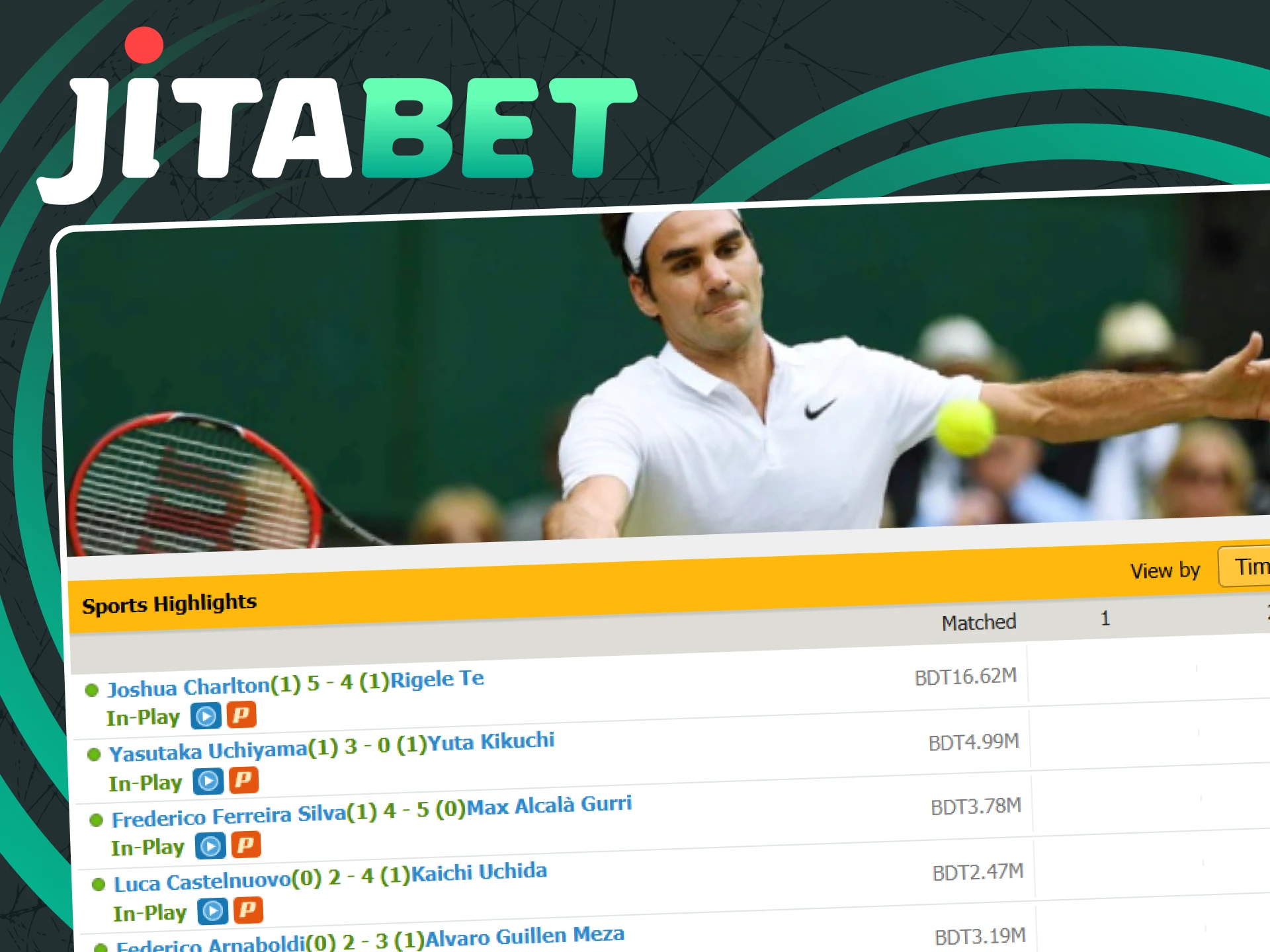 Choose tennis for betting from Jitabet.