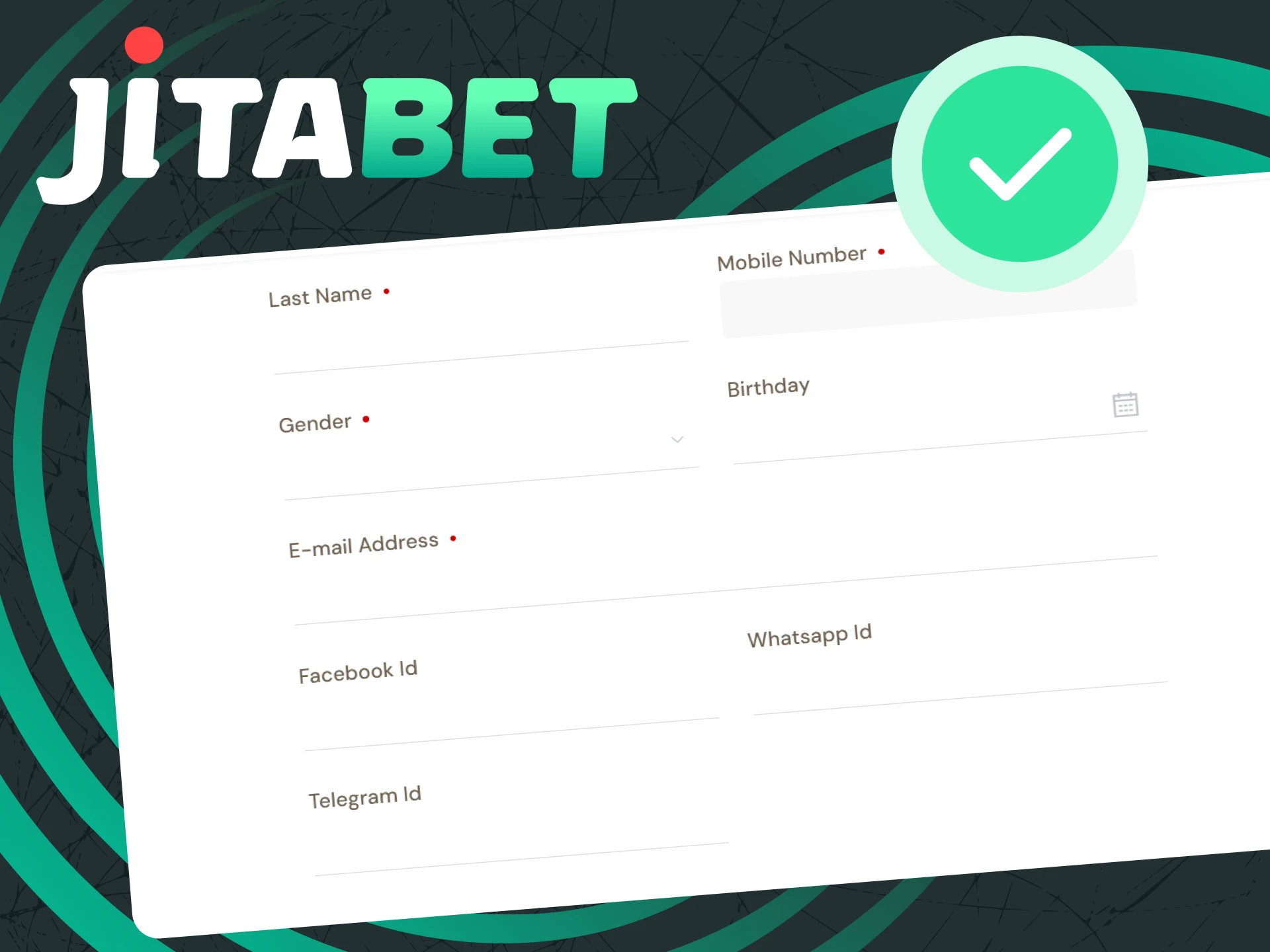 Be sure to pass verification on the Jitabet website.