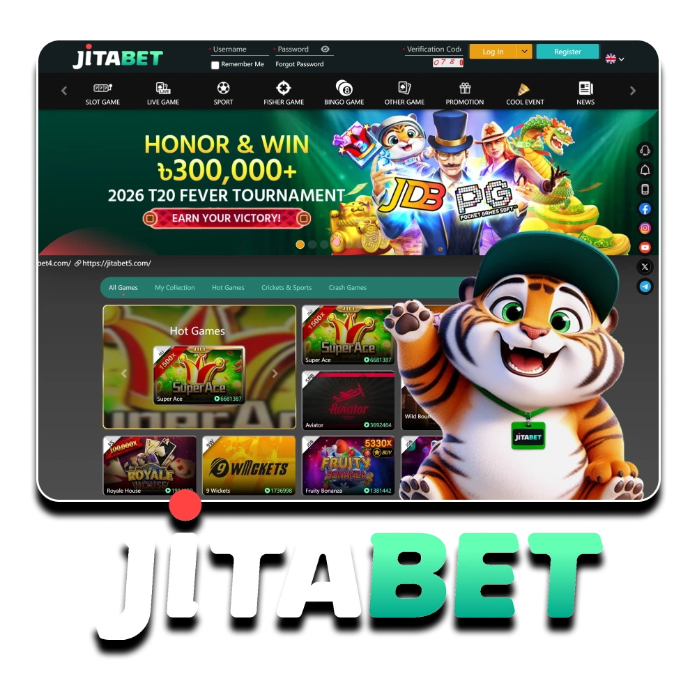 Play different casino games and win big at Jitabet.